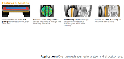 Conti HSL 3 Fuel-Efficient, Super Regional Steer