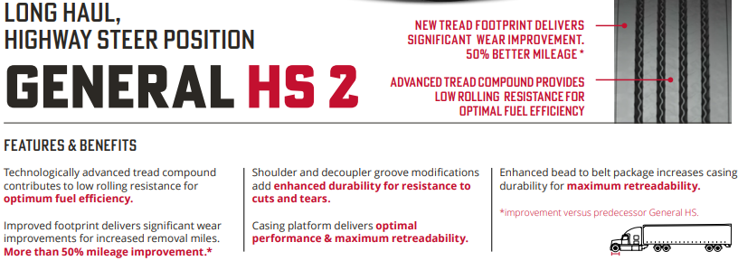 GENERAL HS 2 LONG HAUL, HIGHWAY STEER POSITION